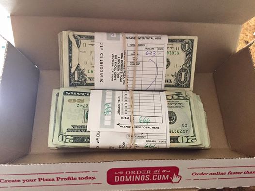 $1,300 Hidden Inside Domino's Delivery