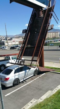 High Rise Fall on Parked Car Murray
