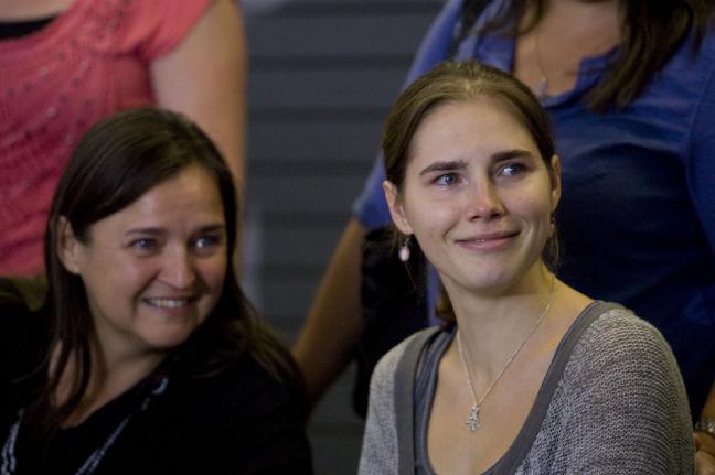 Mother Edda and Amanda Knox