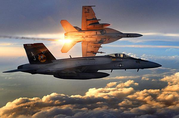 single seat F/A-18E Super Hornets