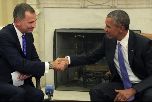 Obama Talks Terrorism, Migrant Crisis With Spanish King