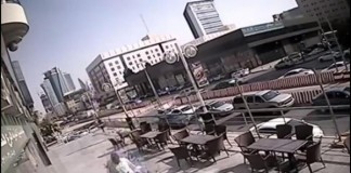 Saudi Arabian Man Gets Hit By Falling Glass