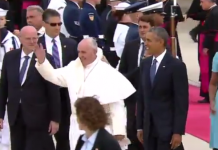 Pope Arrives in United States