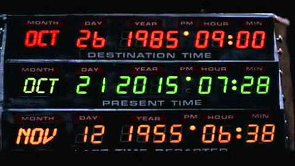 October 21, 2015 - Happy "Back to the Future Day"
