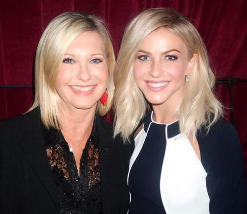 Julianne Hough Meets Olivia Newton-John