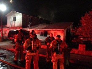 11 people were displaced after their home caught fire Friday night. Photo Courtesy: Salt Lake City Fire Department