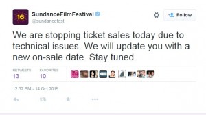 Sundance ticket sales