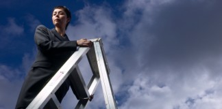 Women-Climbing-Ladder