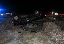 Rollover On Freeway Near Enoch