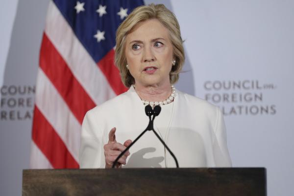 Democratic presidential candidate Hillary Clinton detailed her plan to deal with the Islamic State. Photo: UPI