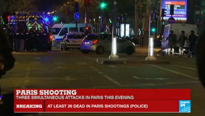 Paris Shootings, Explosions