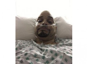 Sinbad thanked fans for their support after undergoing spinal fusion surgery Tuesday. Twitter/Sinbad