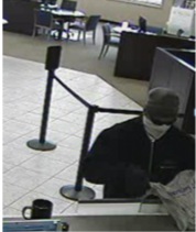 Police are looking for a suspect who robbed a Draper bank Tuesday. Photo Courtesy: Draper City Police Department