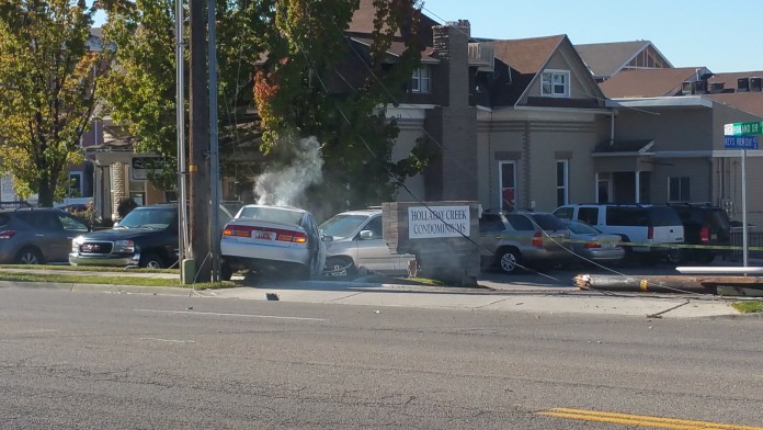 Teen Driver Strikes Power Pole