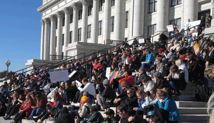 Hundreds Rally Against New LDS Church Policies