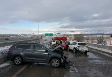 Five-Car Crash On I-15 Interchange