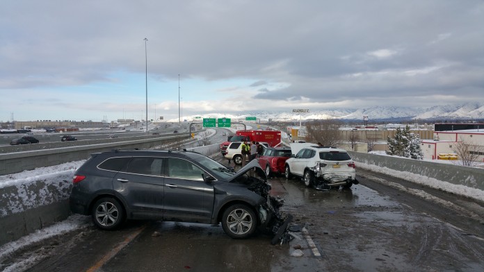 Five-Car Crash On I-15 Interchange