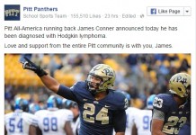 Pittsburgh RB Conner Announces