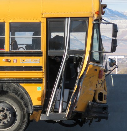 Speeding Car Collides With School Bus