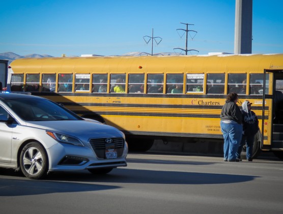 I-15 School Bus Accident - Photo: Gephardt Daily Staff