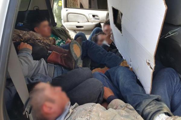 Smuggling 12 People In Fake Border Patrol SUV