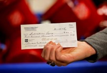 $500,000 Check Into Salvation Army Kettle