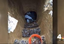 Man Living In 15-Foot-Deep Tunnel