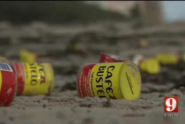 Coffee Cans Wash Up On Florida Beaches
