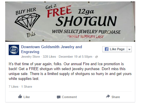Free Gun With Jewelry Purchase