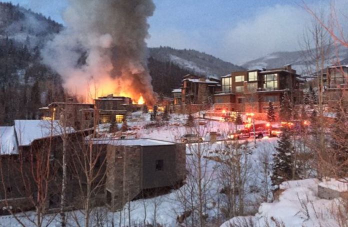 Fire Engulfs Park City Home