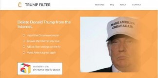 Google Chrome 'Trump Filter'