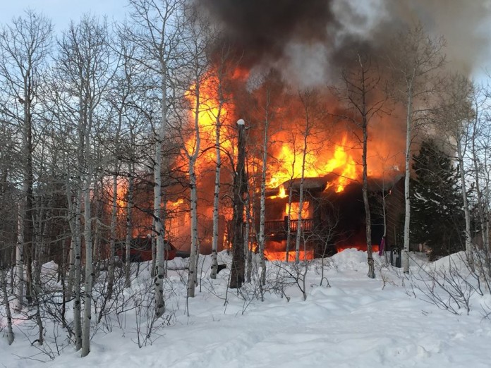 A fire destroyed a Park Summit home on Wednesday morning. Photo: Marion McDevitt