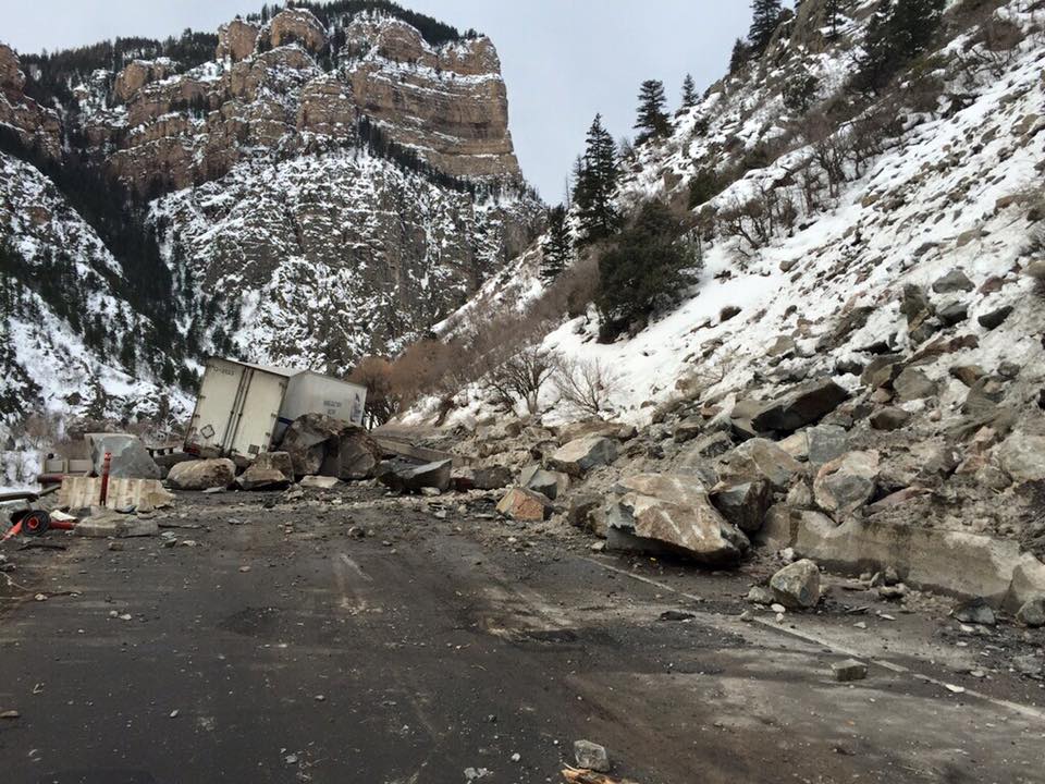 I70 To Colorado From Utah Closed Due To Rockslide Gephardt Daily