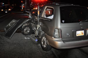 An accident just before midnight on Monday left two drivers and one passenger dead. Photo: Clearfield Police Department