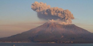 Sakurajima Volcano Erupts