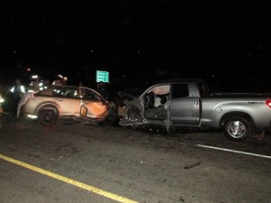 A head-on collision near Moab has claimed the life of a Grand County Football star Thursday night. Photo Courtesy: UHP