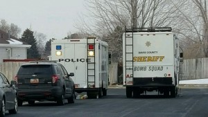 A police standoff with a man in Clinton started at 9 a.m. Friday and continued through the day. Photo: Gephardt Daily