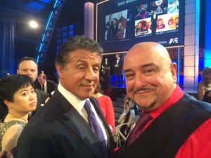 Film Critic Tony Toscano and Sylvester Stallone / Photo Courtesy: Talking Pictures