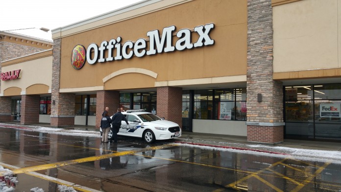 Suspect Running From OfficeMax