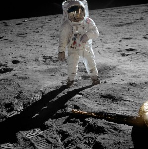 Former astronaut "Buzz" Aldrin, the second man to walk on the moon, is shown in this photo taken during the 1969 mission. Photo: NASA