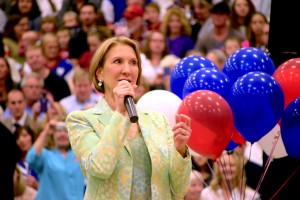Former GOP presidential contender Carly Fiorina speaks on behalf Sen Ted Cruz during a campaign rally in Provo, Utah Saturday, March 19, 2016. Photo: Gephardt Daily.