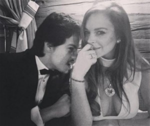 Lindsay Lohan and boyfriend Egor Tarabasov on Feb. 22. Photo by Lindsay Lohan/Instagram