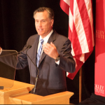 Mitt Romney podium