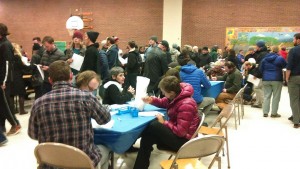 The Utah caucus drew what is believed to be a record turnout on Tuesday night. Photo: Gephardt Daily/Daisy Blake