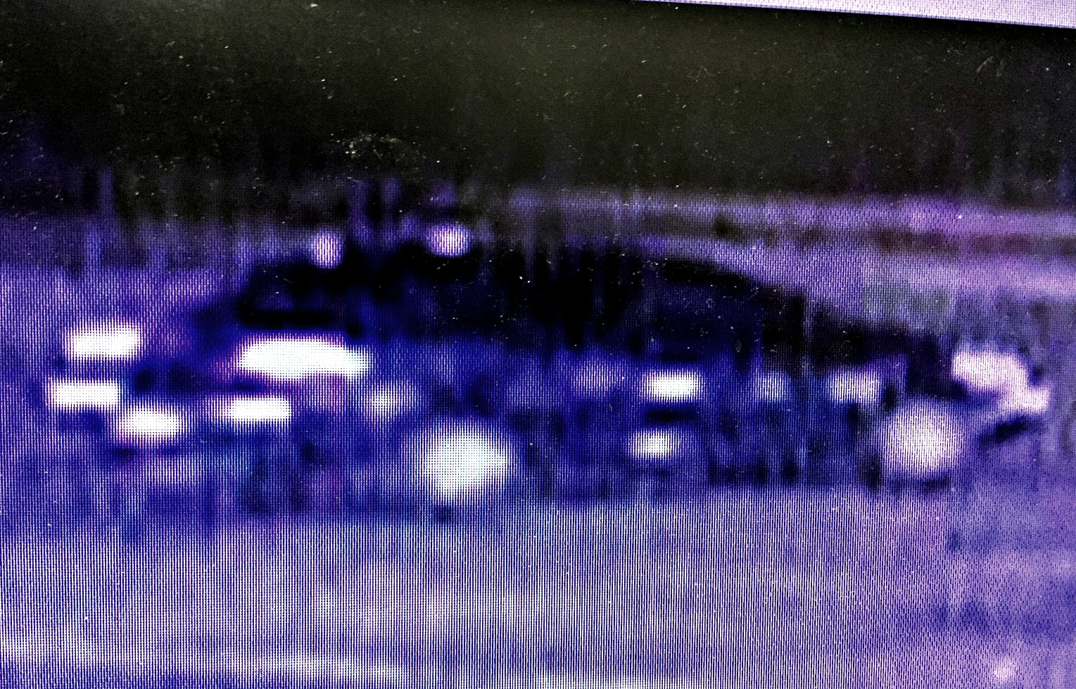 The suspect vehicle was captured on a surveillance camera. 