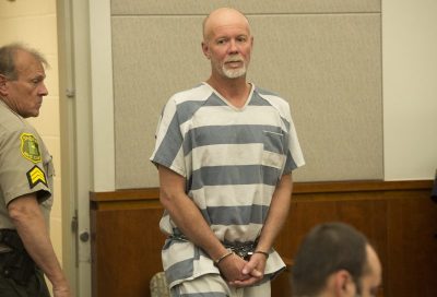Flint Wayne Harrison, pictured here at a court appearance, is dead after hanging himself in his cell. Photo courtesy: Pool