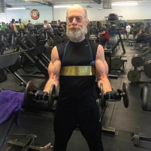J.K. Simmons during a workout with personal trainer Aaron Williamson. Photo by Aaron Williamson/Instagram