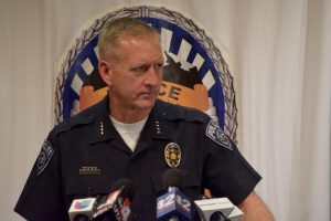 Salt Lake County Sheriff Jim Winder discusses the murder of Magna mother Natalia Casagrande, 24 during a Friday, June 3, 2016 press conference. Photo: Gephardt Daily 