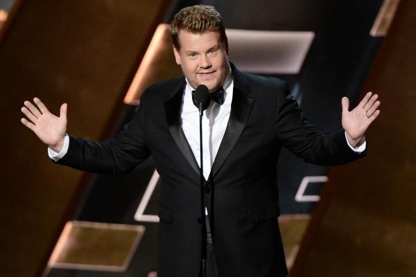 Tonys host James Corden onstage during the 67th Primetime Emmy Awards in Los Angeles on September 20, 2015. File Photo by Ken Matsui/UPI. | License Photo