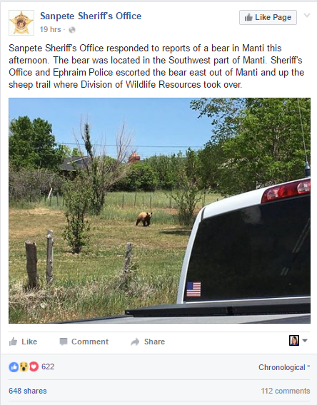 Source: Sanpete County Sheriff's Department Facebook page